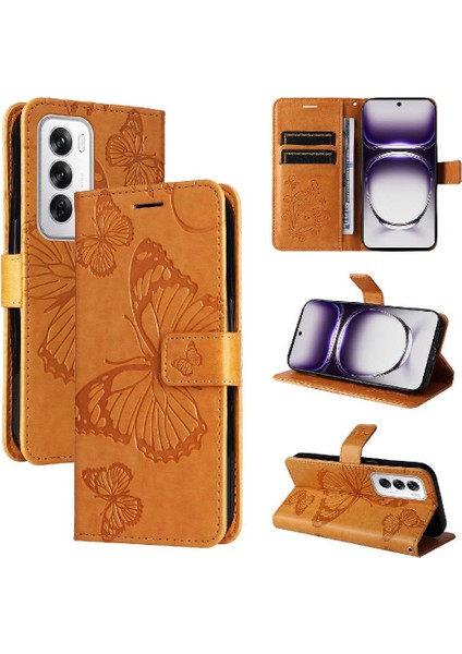 Kart Yuvası Standı Flip Pu ile Oppo Oppo 12 5g Darbeye Dayanıklı Kapak Için Kılıf (Yurt Dışından)