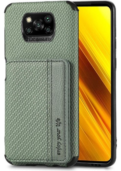 Xiaomi Poco X3 Pro Manyetik Kart Tutucu Rfıd Engelleme Için Kılıf Komple (Yurt Dışından)