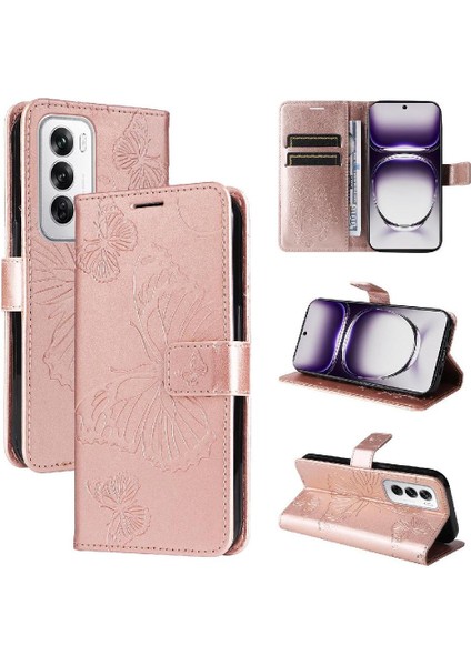 Kart Yuvası Standı Flip Pu ile Oppo Oppo 12 5g Darbeye Dayanıklı Kapak Için Kılıf (Yurt Dışından)