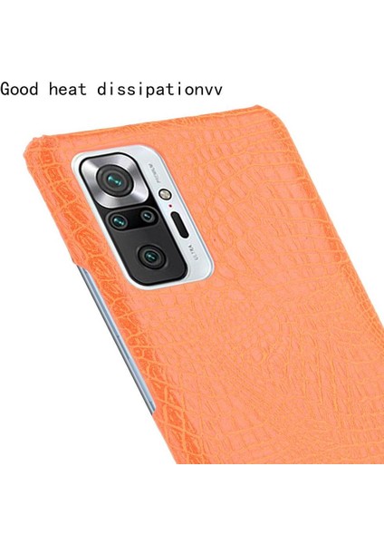 Xiaomi Redmi Not 10 Pro Max Klasik Timsah Için Şık Klasik Durumda (Yurt Dışından)