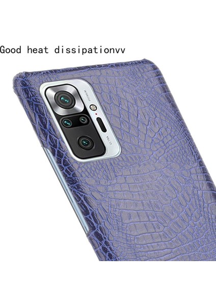 Xiaomi Redmi Not 10 Pro Max Klasik Timsah Için Şık Klasik Durumda (Yurt Dışından)