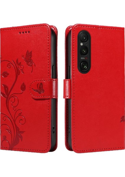 Sony Xperia 1 Vı 2024 Için El Kayışı ile Kabartmalı Kelebek ve (Yurt Dışından) fiyatları