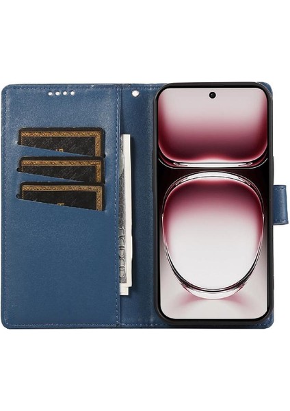 Oppo Oppo 12 Pro 5g Için Flip Case Üç Kart Yuvaları Darbeye Kickstand (Yurt Dışından) modelleri