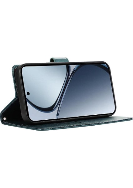 Realme C65 Üç Kart Yuvaları Için Flip Case Kickstand Şok Emici (Yurt Dışından) modelleri