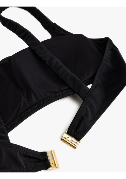 Bralette Bikini Üstü Astarlı Pedli Arkası Kopça Kapamalı