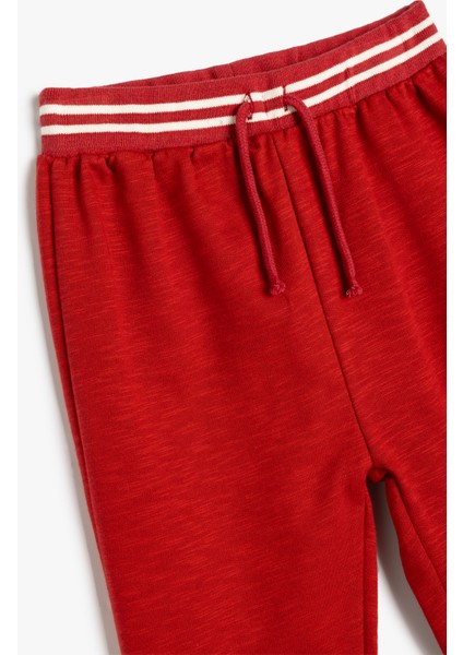 Jogger Eşofman Altı Beli Bağlamalı Pamuklu Şardonlu modelleri