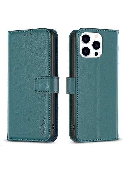 IPhone 14 Pro Çoklu Kart Yuvası Cüzdan Çok Renkli Deri Için Flip Case (Yurt Dışından)