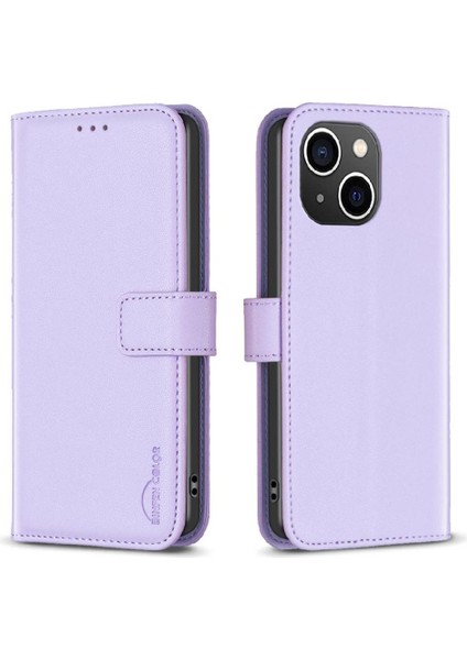 IPhone 15 Için Flip Case Artı Çok Renkli Deri Kılıf Çoklu Kart Yuvası (Yurt Dışından)