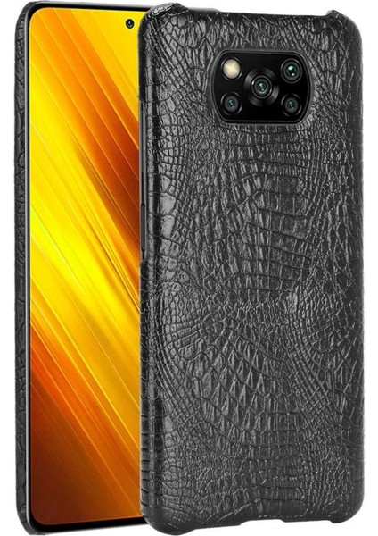 Şık Klasik Durumda Xiaomi Poco X3 Nfc Klasik Timsah Moda Anti (Yurt Dışından)