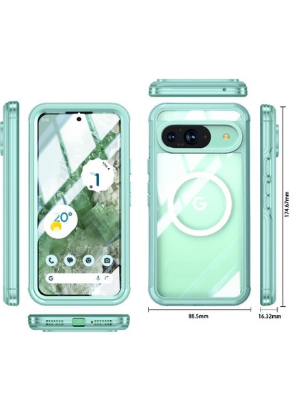 Google Pixel 9 Pro Pet Koruyucu Film Için Miracase Manyetik Kılıf (Yurt Dışından)