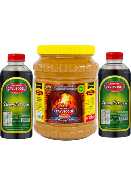 Çavuşoğlu Odun Ateşinde Bozkır Tahini 1830g + Üzüm Pekmezi 2000g