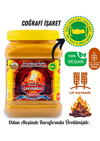 Çavuşoğlu Odun Ateşinde Bozkır Tahini 1830g + Üzüm Pekmezi 2000g