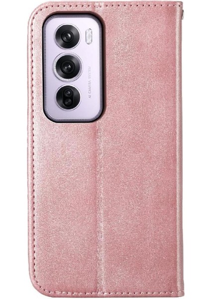 Oppo Oppo 12 Pro 5g Için Flip Case Standı El Kayışı Eşkenar Dörtgen Şekli Günlük Kullanım (Yurt Dışından) modelleri