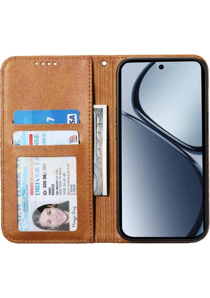 Realme C65 Eşkenar Dörtgen Şekli Günlük Kullanım Için Flip Case El Kayışı Standı Cüzdan (Yurt Dışından) fırsatları