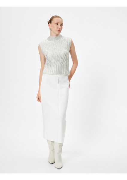 Kalem Triko Etek Midi Boy Slim Fit Standart Bel fiyatları