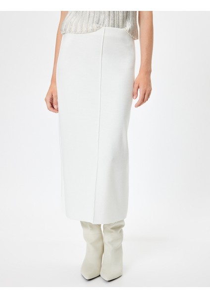 Kalem Triko Etek Midi Boy Slim Fit Standart Bel modelleri