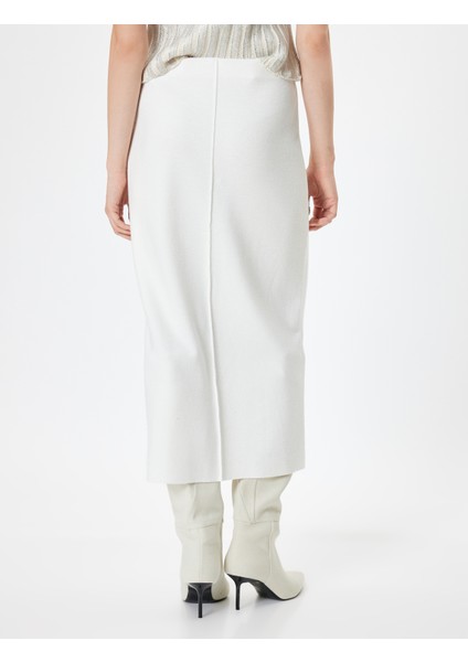 Kalem Triko Etek Midi Boy Slim Fit Standart Bel fırsatları