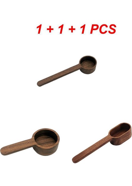 3 Adet Kahve Çekirdeği Ölçüm Kaşığı Siyah Ceviz Tahta Kaşık Taşınabilir Pişirme Aracı Ölçme Fincan Ölçme Araçları Coffeeware (Yurt Dışından)
