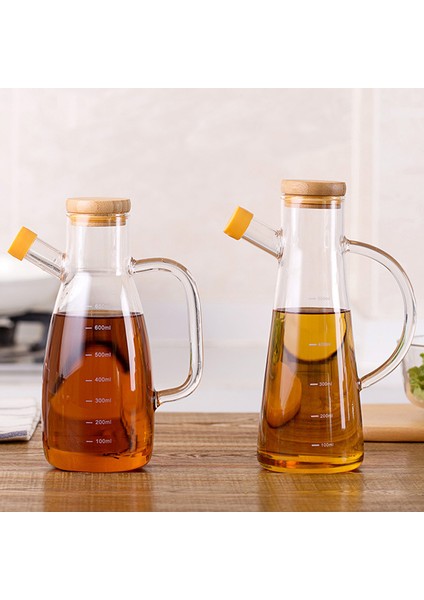 700ML B 580/700ML Şeffaf Cam Yağ Kapaklı Şişe Kolu Ölçekli Isıya Dayanıklı Soya Sirkesi Sos Kabı Yağ Kutusu Mutfak Gereçleri (Yurt Dışından) modelleri