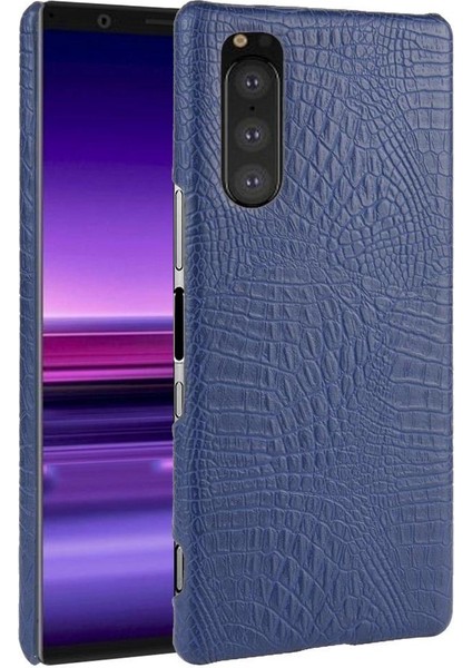 Sony Xperia 5 Koruyucu Kapak Için Şık Klasik Kılıf Klasik Timsah (Yurt Dışından)