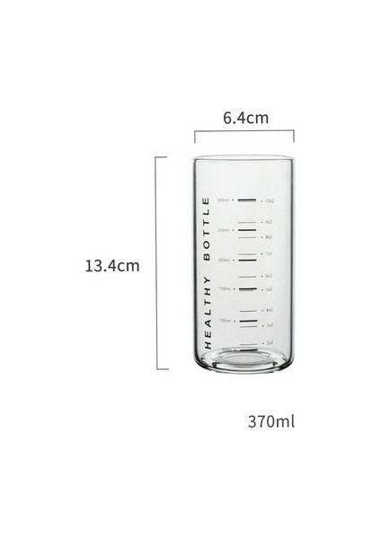 Siyah 301-400ML Cam Ölçüm Bardağı Içme Kupa En Iyi Isıya ve Soğuğa Dayanıklı Mutfak Pişirme Araçları Meyve Suyu Süt Su Tartı Bardak Aksesuarları (Yurt Dışından)