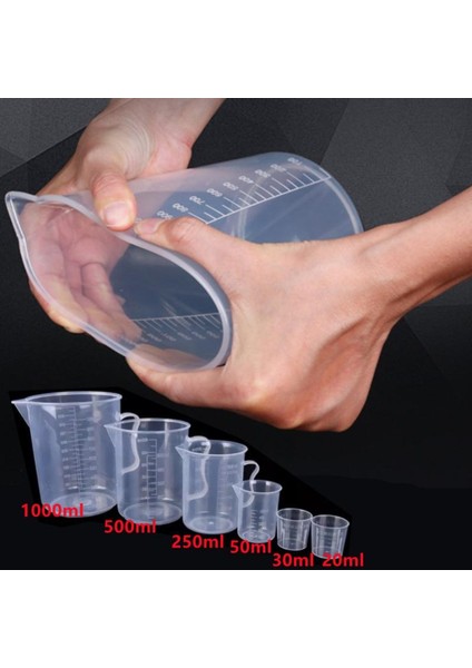 250ML Plastik Ölçüm Kabı 20/30/50/250/500/1000ML Şeffaf Sıvı Ölçüm Kapları Çoklu Ölçüm Terazileri Mutfak Gereçleri Için (Yurt Dışından) fırsatları