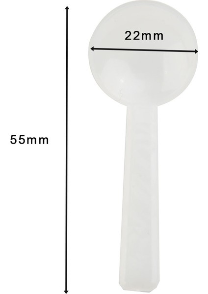 100 Adet 1 ml Beyaz Plastik Gıda Sınıfı Pp Plastik Ölçüm Kaşığı Gram Kepçe Süt Tozu Diy Mutfak Yemek Pişirme Malzemeleri (Yurt Dışından)
