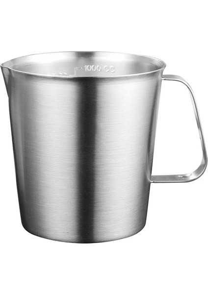 1500ML 304 Paslanmaz Çelik Büyük Kapasiteli Ölçme Kabı Ev Ölçme Terazisi Bardak Ölçme Ölçeği ile Kalınlaşmış Çerez Kesici (Yurt Dışından)