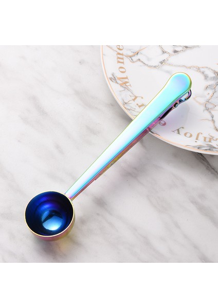 Gül Altın Ikisi Bir Arada Paslanmaz Çelik Kahve Kaşığı Mühür Klipsli Ölçüm Kaşığı Mutfak Pişirme Terazisi Kaşık Yaratıcı Mutfak Aksesuarları (Yurt Dışından) modelleri