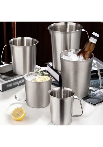 1000 ml Obelix Kalın Paslanmaz Çelik Ölçüm Fincan Mutfak Terazisi Fincan Pişirme Çay Çekme Çiçek Fincan Büyük Kapasiteli Ölçekli Fırında Tedarik (Yurt Dışından) indirimleri