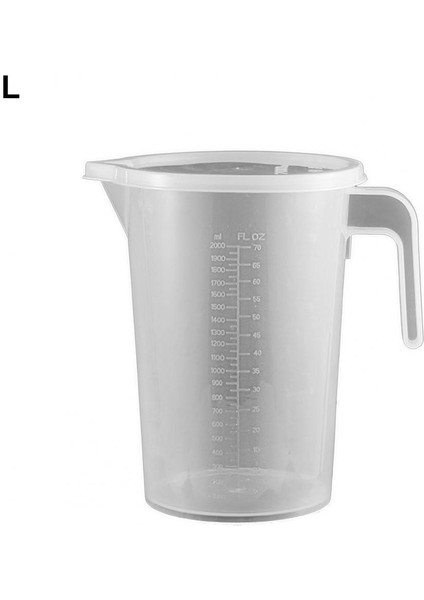 L 500ML/1000ML/2000ML Isıya Dayanıklı Ölçüm Kabı Plastik Şeffaf Ölçek Ölçüm Kapları Mutfak Pişirme Aletleri (Yurt Dışından)