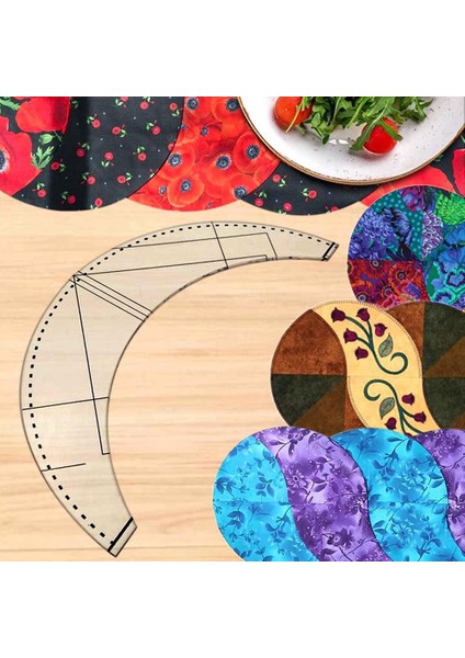 8 Inç Konfeksiyon Kapitone Cetvel Çok Fonksiyonlu Masa Örtüsü Örgülü Büküm Şablon Patchwork Kesme Cetveller Ölçeği Ev Dikiş Araçları (Yurt Dışından)