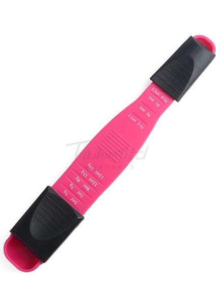 Pembe Ayarlanabilir Çok Amaçlı Mutfak Plastik Çift Başlı Dokuz Seviyeli Çok Ölçekli Ölçüm Kaşığı Mutfak Pişirme ve Pişirme Için (Yurt Dışından)