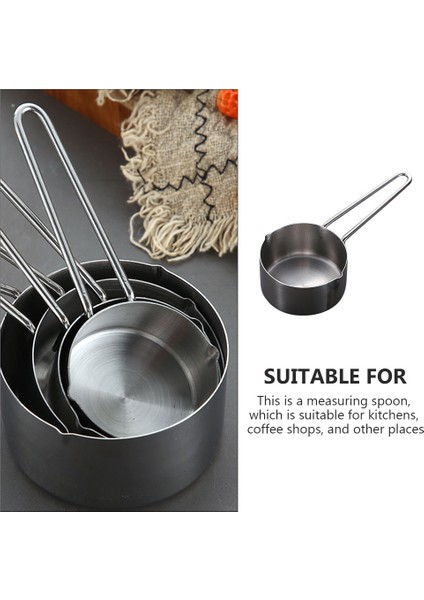 15,20X7,40X3,00CM Ölçü Kaşığı Restoran Kahve Ölçü Kepçesi Saplı Süt Kaşığı Baharat Pişirme Ölçeği Ölçü Kaşığı (Yurt Dışından) fırsatları