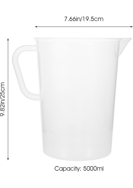 Şeffaf 5000 ml Ölçüm Kabı Mutfak Pişirme Aletleri Soğuk Su Şişesi Bardakları Ev Dereceli Plastik (Yurt Dışından) indirimleri