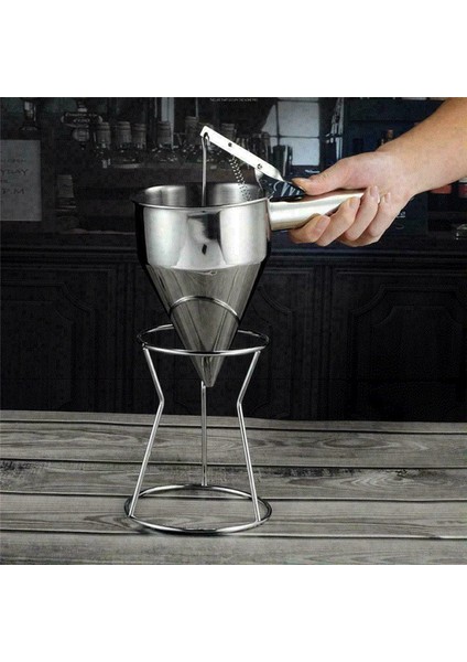 21MM 1200ML Paslanmaz Çelik Huni Dağıtıcı Raflı Cupcake Gözleme Hamur Makinesi Ahtapot Balık Topu Sos Krem Dozaj Mutfak Pişirme Aracı (Yurt Dışından) modelleri