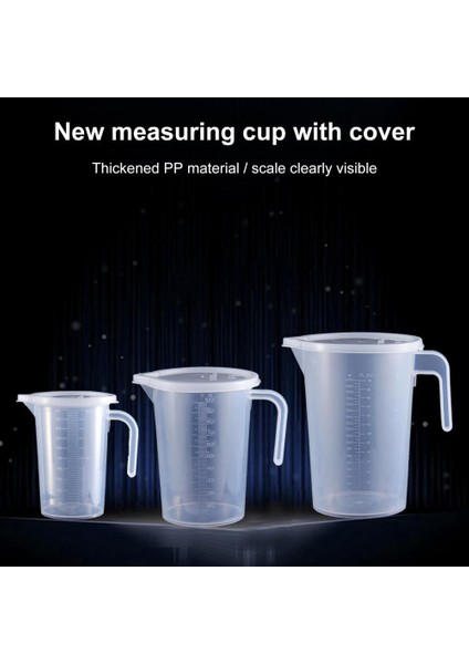 S 500ML/1000ML/2000ML Isıya Dayanıklı Ölçüm Kabı Plastik Şeffaf Ölçekli Ölçüm Bardak Mutfak Pişirme Araçları (Yurt Dışından) fiyatları