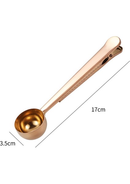 -Rsg 1 Adet Paslanmaz Çelik Kahve Kaşığı Ölçüm Kaşığı Süt Tozu Çok Fonksiyonlu Gıda Sızdırmazlık Klipleri Pişirme Ölçeği Gadget Çanta Klipleri (Yurt Dışından)