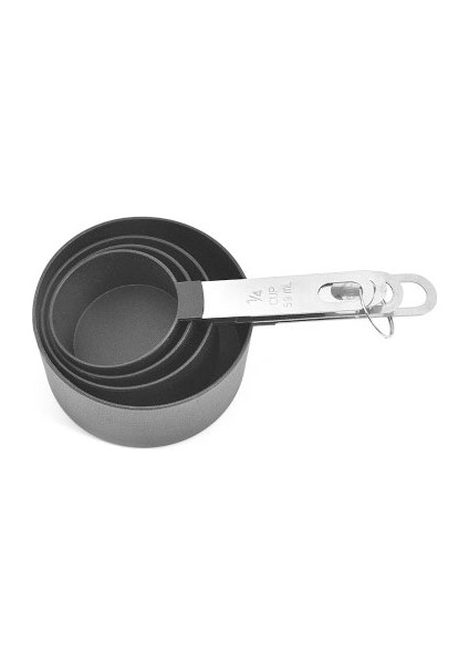 Siyah-Cup-4 Adet 4 Adet/takım Ölçme Kaşığı Mutfak Paslanmaz Çelik Saplar Ölçeği Ölçme Kaşık Seti Ölçme Fincan Pişirme Araçları (Yurt Dışından)