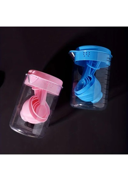 Pembe 1 Takım, Ölçme Kaşığı, Ölçme Kabı Seti, Ölçekli Plastik 500ML Pişirme Aleti, 7 Adet Kombinasyon Mutfak Un Kaşığı Ölçme (Yurt Dışından) fiyatları