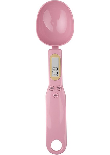 Pembe Ağırlık Ölçüm Kaşığı LCD Dijital Mutfak Terazisi 500G 0.1g Ölçüm Gıda Kaşığı Ölçeği Mini Mutfak Gereçleri Süt Kahve Terazisi (Yurt Dışından)