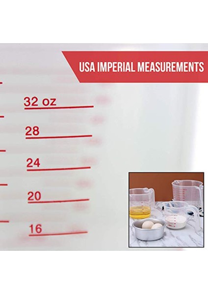 Şeffaf Şeffaf 1 Adet Şeffaf Pişirme Araçları Mutfak Gereçleri 250/500/1000 ml Ölçekli Kaliteli Plastik Ölçüm Kabı Aracı Bardak (Yurt Dışından) fiyatları