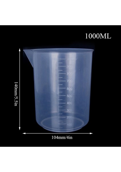 Şeffaf 300ML 100ML/250ML/500ML/1000ML Ağızölçüm Kabı Ölçüm Kabı Laboratuvar Pişirme Kapları Sıvı Ölçüm Test Aleti Görsel Ölçek Mutfak Aletleri (Yurt Dışından)