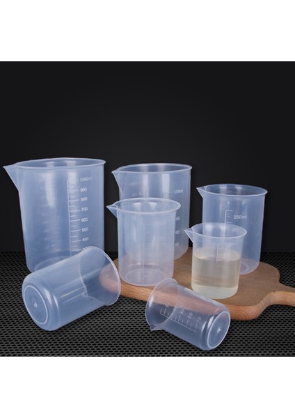 Şeffaf 300ML 100ML/250ML/500ML/1000ML Ağızölçüm Kabı Ölçüm Kabı Laboratuvar Pişirme Kapları Sıvı Ölçüm Test Aleti Görsel Ölçek Mutfak Aletleri (Yurt Dışından)