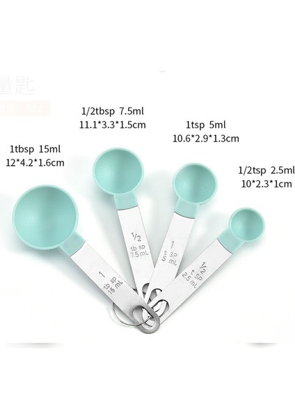 4 Adet Beyaz Fincan 4 Adet Mutfak Gereçleri Ölçüm Kaşıkları Bardak Seti Çelik Saplı Çay Kaşığı Kahve Şeker Kepçe Kek Pişirme Pişirme Aletleri (Yurt Dışından) modelleri
