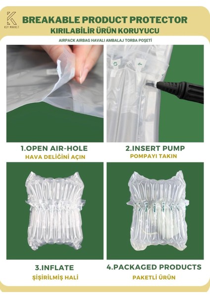 20 Adet-Paket 30x30 cm Airpack Ambalaj Torbası Airbag Havalı Poşet Dayanıklı Paketleme fırsatları