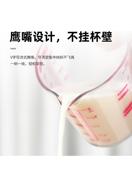 0,5l Aixiangru-Reçine Ölçüm Kabı, Plastik Krem Ölçer, Mililitre Bardak, 3 Terazili Saplı Pişirme Aletleri, 0,5l, Yığın Yukarı (Yurt Dışından) fırsatları