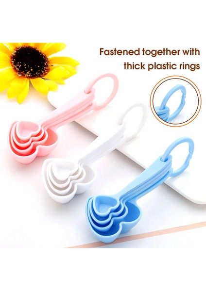 01 4 Adet Sevimli Kalp Şeklinde Ölçüm Kaşığı Çay Kaşığı Taşınabilir Kek Kek Kapları Biber Çok Fonksiyonlu Mutfak Ölçüm Aletleri (Yurt Dışından) modelleri