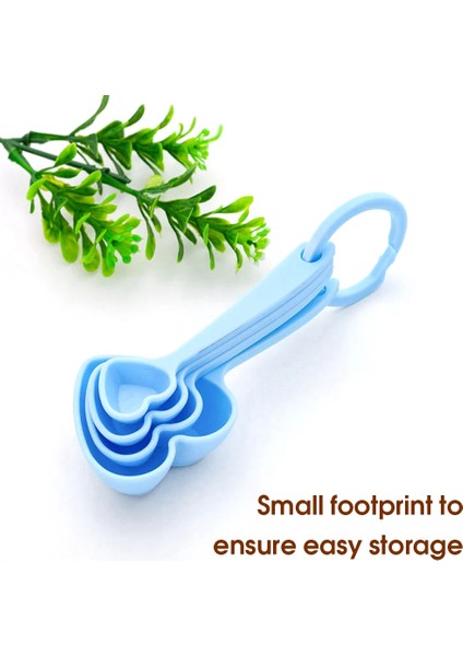 01 4 Adet Sevimli Kalp Şeklinde Ölçüm Kaşığı Çay Kaşığı Taşınabilir Kek Kek Kapları Biber Çok Fonksiyonlu Mutfak Ölçüm Aletleri (Yurt Dışından) indirimleri