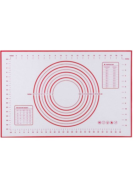 KIRMIZI26X29CM SICAK!60*40CM Yapışmaz Silikon Pişirme Mat Pad Fırın Tepsisi Cam Elyaf Haddeleme Hamur Mat Çerez Macaron Pişirme Mat Pasta Araçları (Yurt Dışından) indirimleri